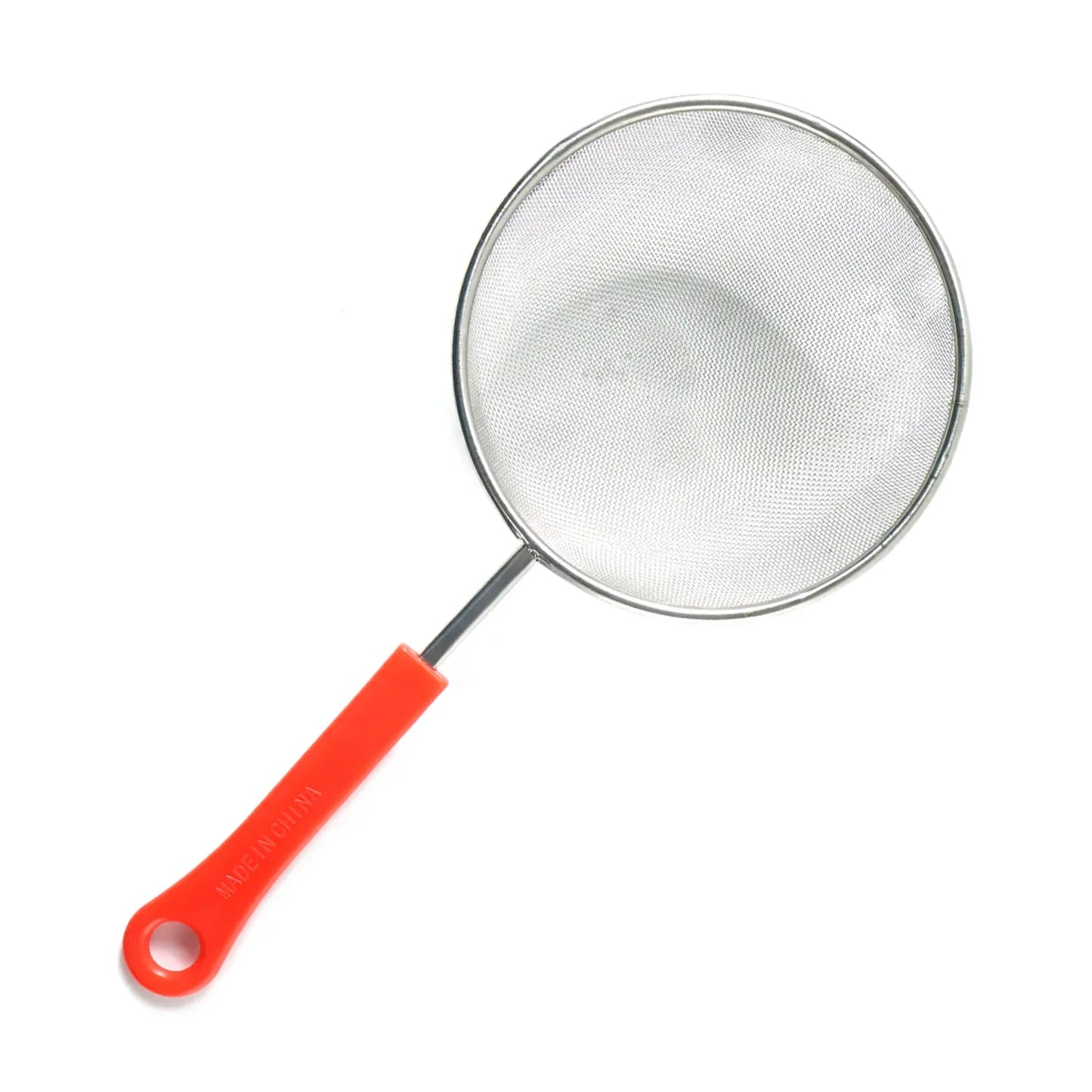 B-grade Big Size Fine Mesh Kitchen Strainer With Strong Handle Grip (1 Pc) - Zidbik