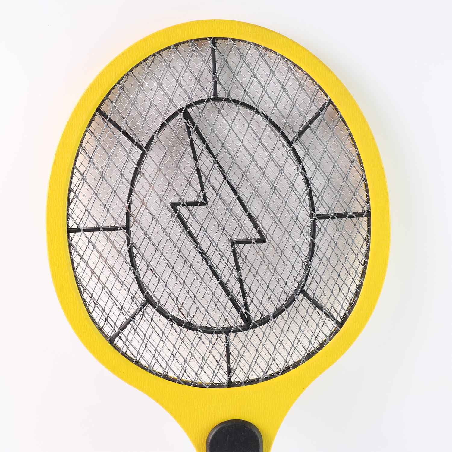 Yellow Rechargeable Electric Mosquito Killer Racket With Cable - Zidbik