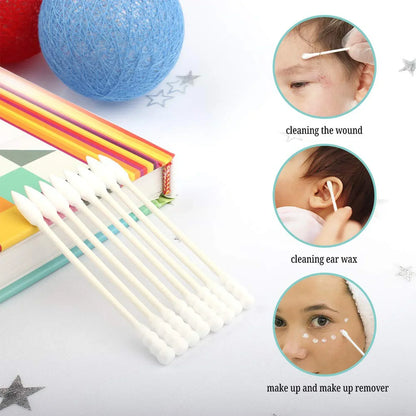 Cotton Ear Buds Set (200 Pc) - Zidbik