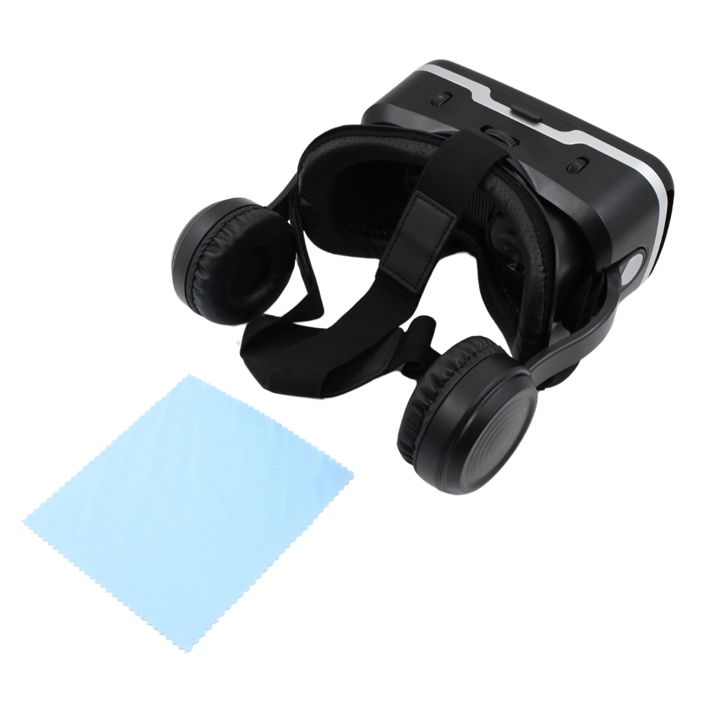 12836 3d Hd Vr Glasses Virtual Reality Goggles Headset For Ios For Android Smartphonevr Goggles-for 3d Vr Movies Video Games With Headphones (1 Pc) - Zidbik