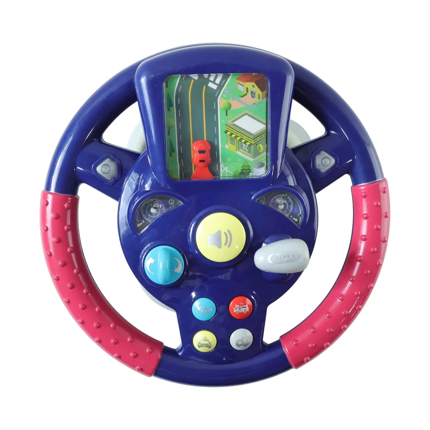 Musical Steering Wheel Driving Toy (1 Pc) - Zidbik
