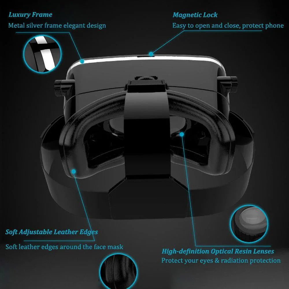 1447 Vr Pro Virtual Reality 3d Glasses Headset - Zidbik