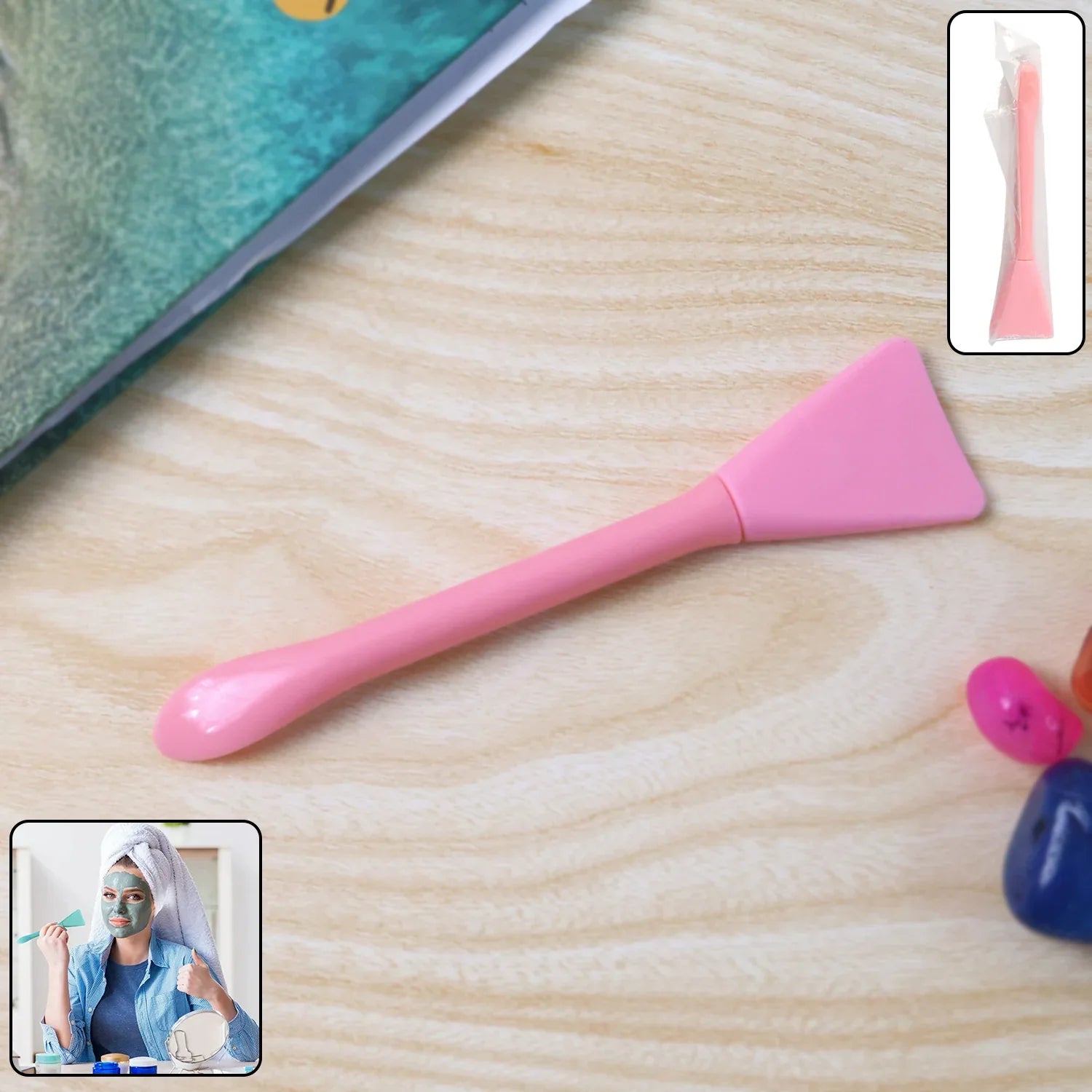 Facial Mask Applicator Spatula - (1 Pc) - Zidbik