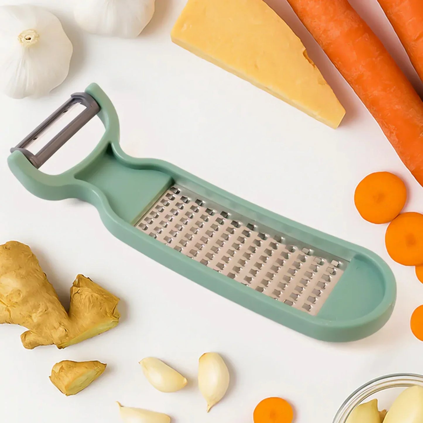 2 In 1 Multipurpose Vegetable Peeler And Grater Tool - Zidbik