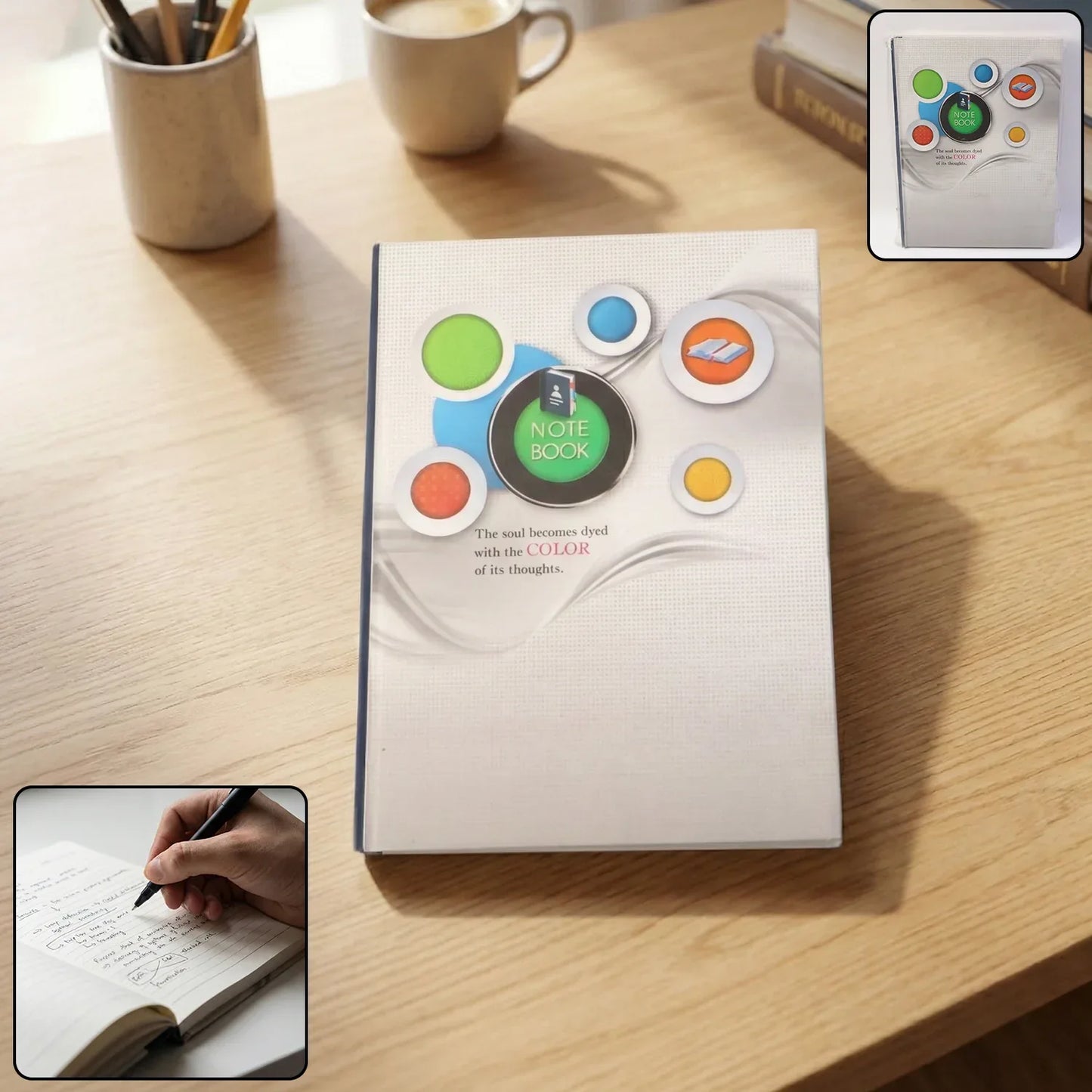 Hardbound Ruled Notebook (1 Pc 100 Pages 240x180mm) - Zidbik