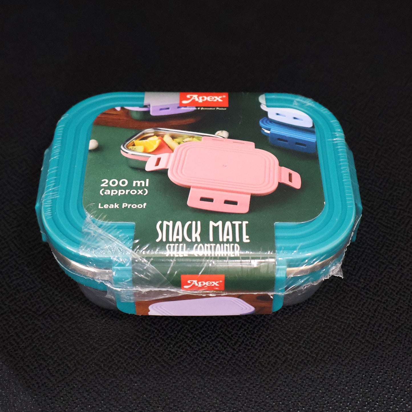 Apex Stainless Steel Mini Stack Plate Food Container (Approx 200 Ml) - Zidbik