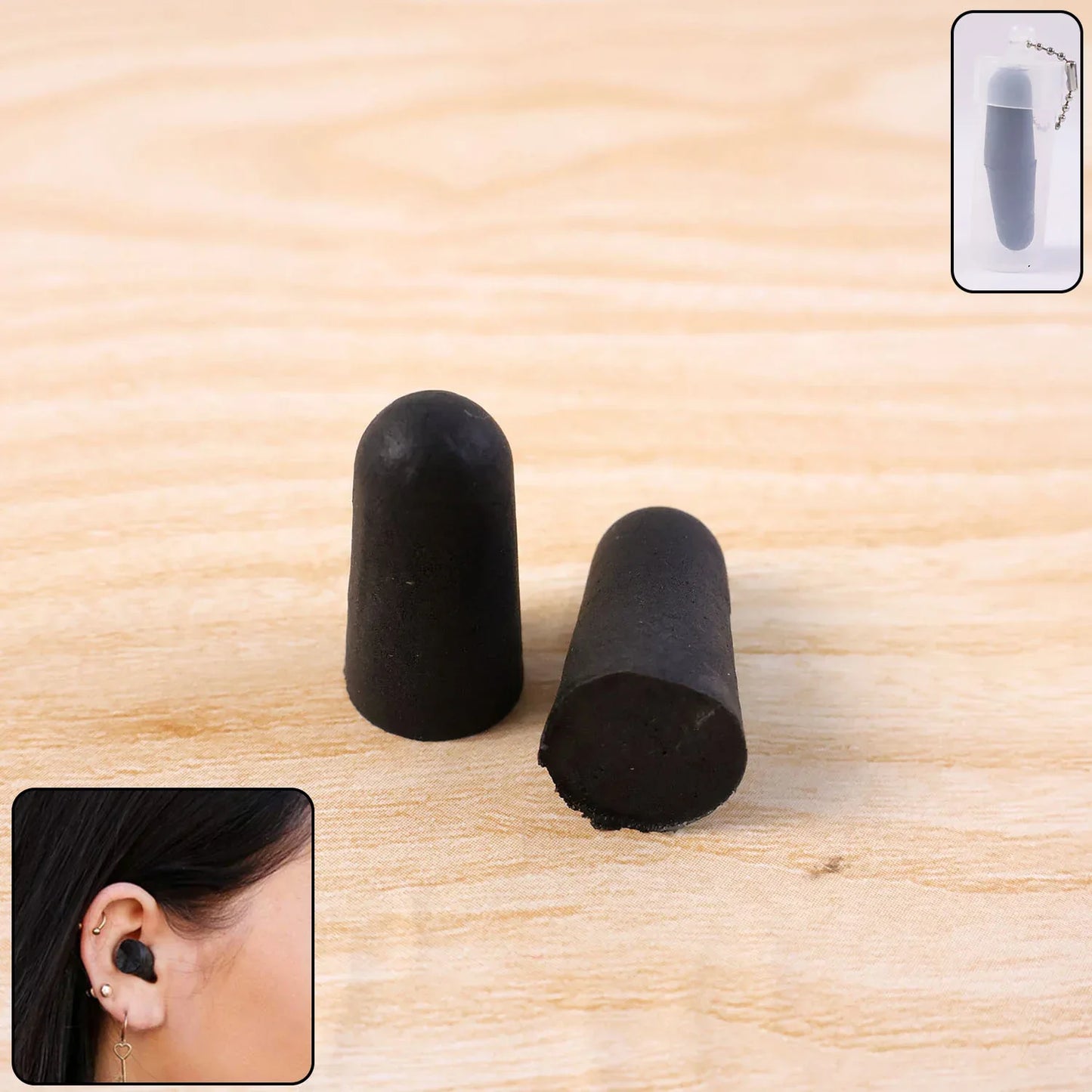 Soft Noise Reduction Ear Plugs (1 Pair) - Zidbik