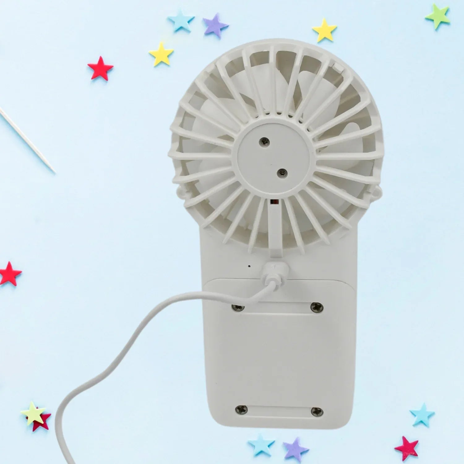 17730 Portable Small Electric Fan Handheld Fan With 3 Modes Usb Rechargeable Mini Student Handheld Class Personal Fan (1 Pc) - Zidbik