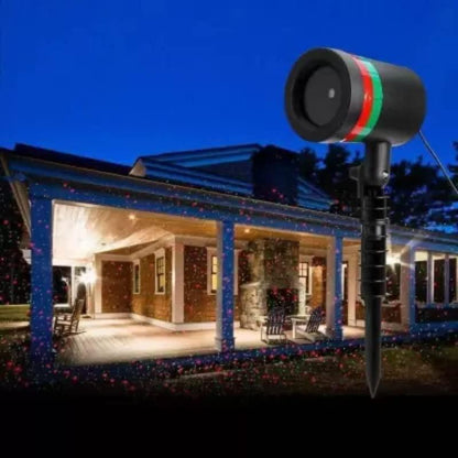7350 Star Fairy Motion Laser Lights Projector For Garden Lawn Landscape Outdoor Indoor Home Office Diwali Christmas Navratri Decorative Light Party (No Remote Button Multicolour) - Zidbik