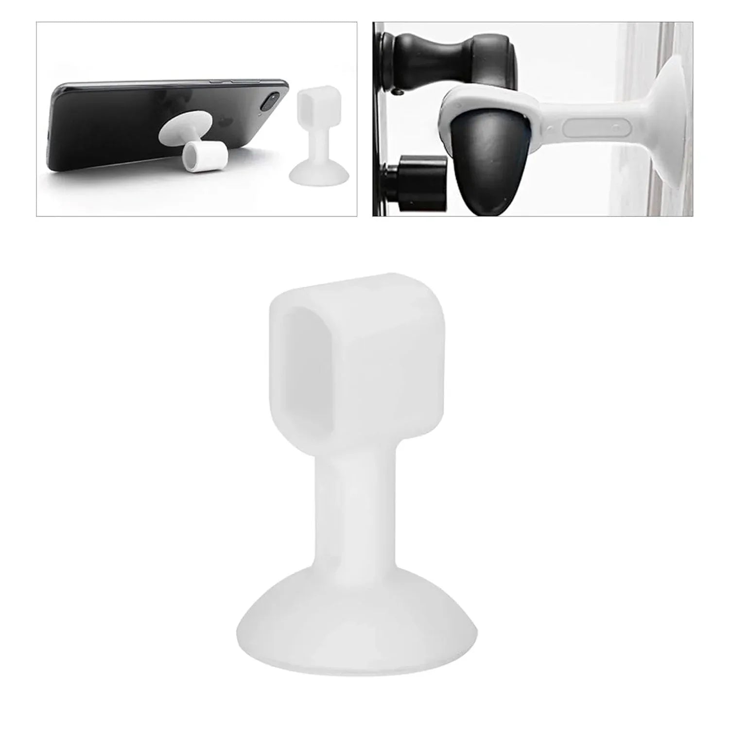 Self-sucking Silicone Door Stopper (1 Pc Mix Color) - Zidbik