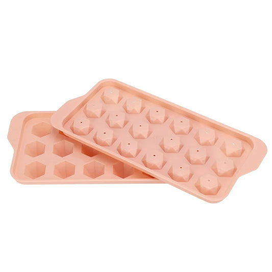 Durable Plastic Ice Cube Tray (1 Pc) - Zidbik