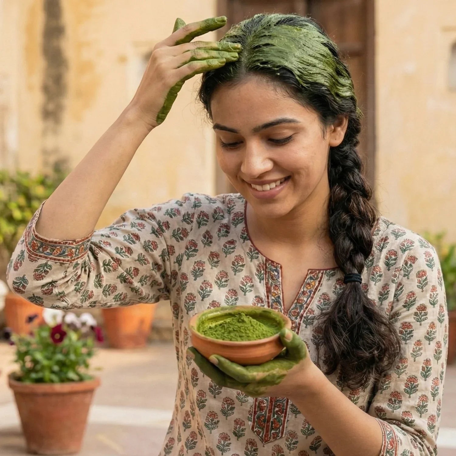 Natural Indigo Powder For Traditional Hair Care 80 Gm - Zidbik