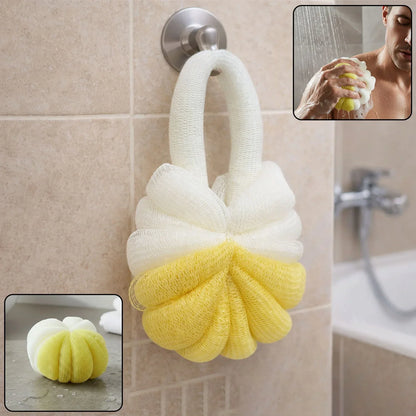 Dual Color Soft Mesh Bath Loofah Body Scrubber (1 Pc) - Zidbik