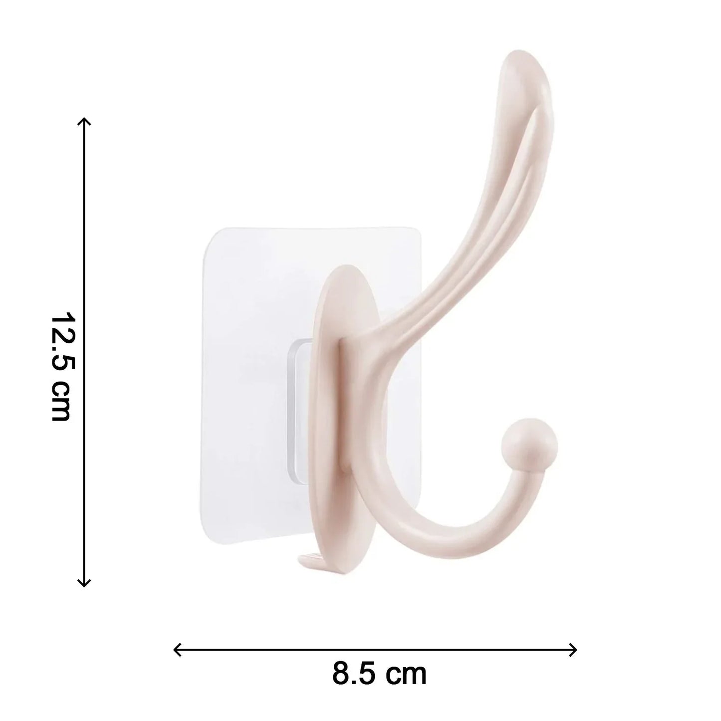 4687 Self Adhesive Plastic Wall Hook For Home - Zidbik