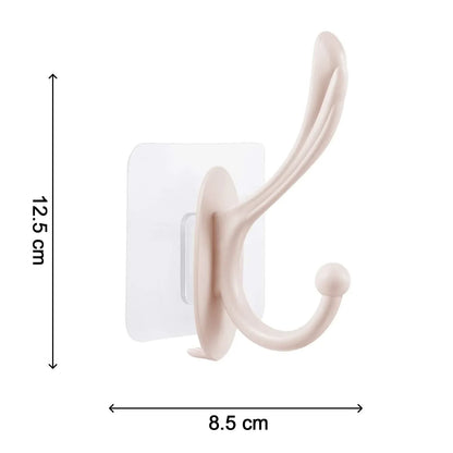 4687 Self Adhesive Plastic Wall Hook For Home - Zidbik