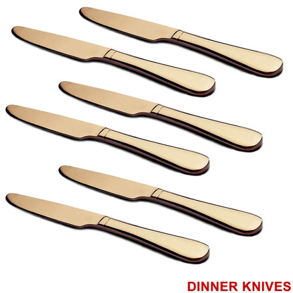 Kitchen Tableware Flatware Sets Kitchen Forks Spoons With Gift Box (24 Pcs Set) - Zidbik