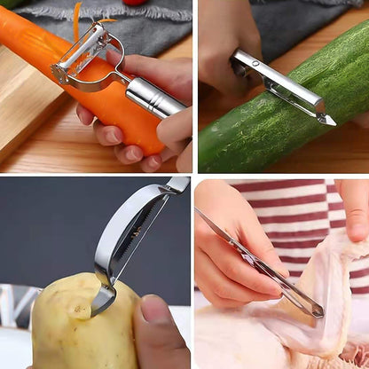 Multifunctional Peeler Grater For Vegetable Fruit (3 Pcs Set) - Zidbik