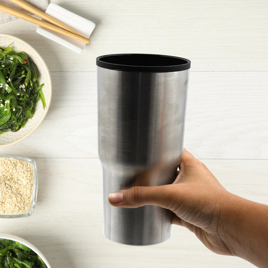 5961  Stainless Steel Vacuum Glass Insulated Glass Coffee Cups Double Walled Travel Mug Car Coffee Mug - Zidbik