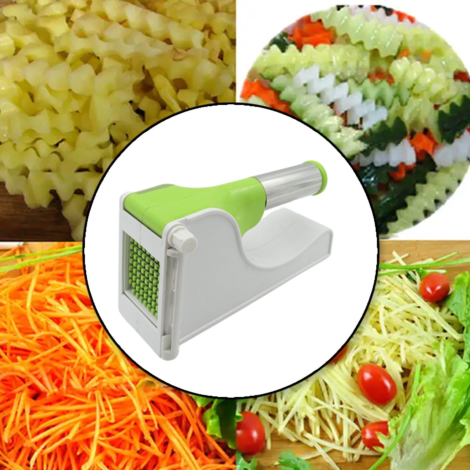 114 Virgin Plastic French Fry Chipser Potato Chipserpotato Slicer With Container - Zidbik