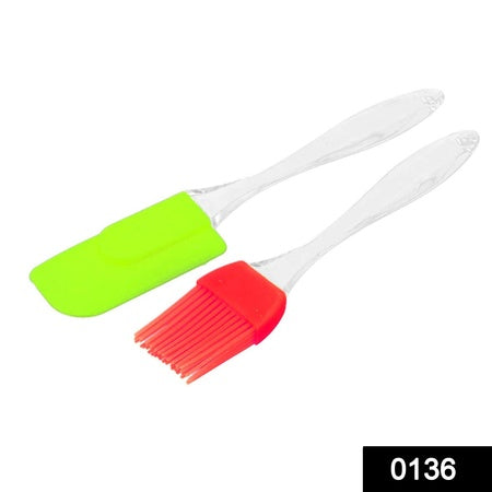 0136 Spatula And Pastry Brush For Cake Mixer - Zidbik