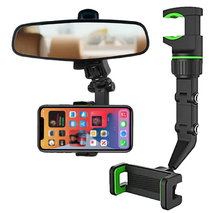 Multifunctional Car Rear View 360 Rotatable Mobile Holder - Zidbik