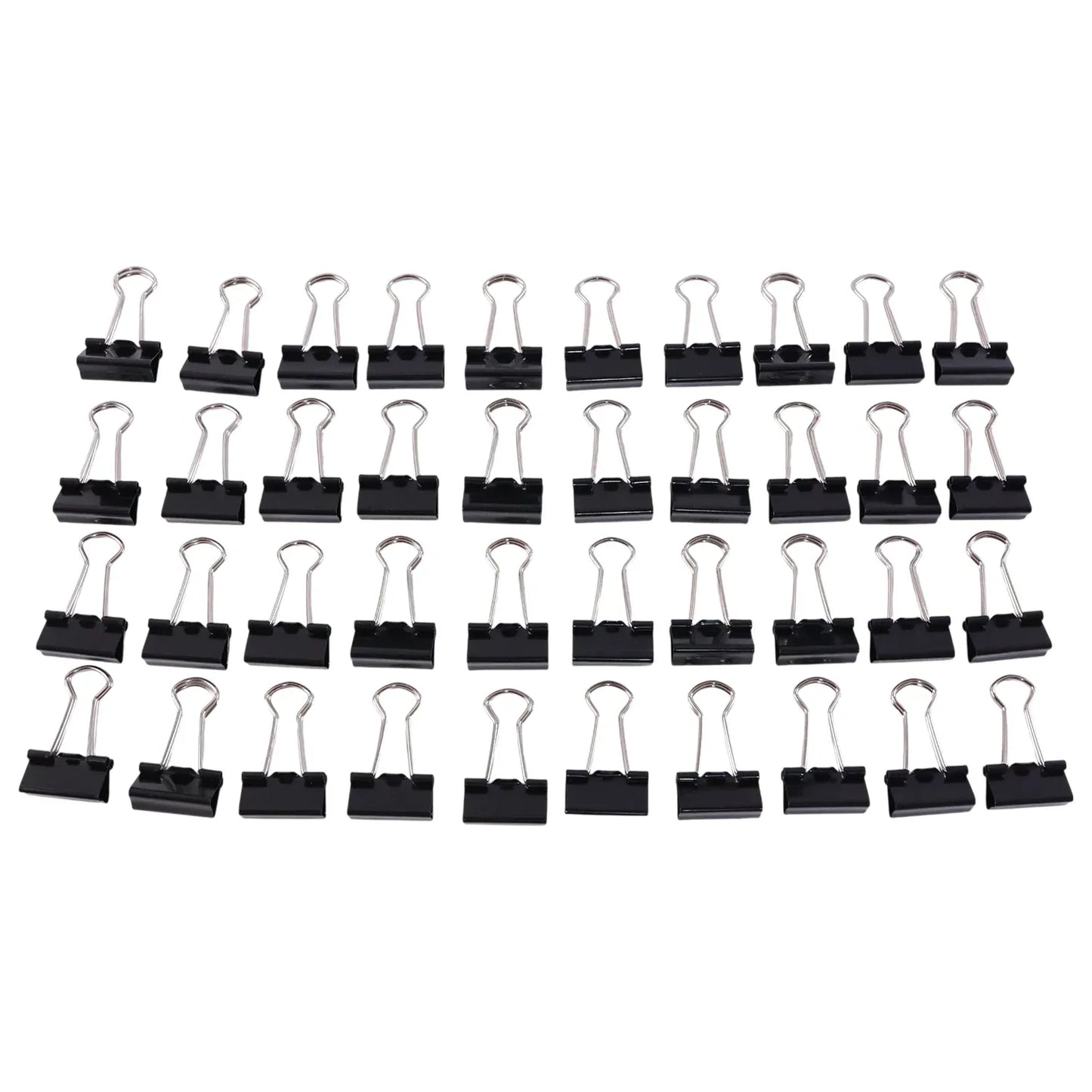 Heavy-duty Black Binder Clips Set (19 Mm 40 Pc) - Zidbik
