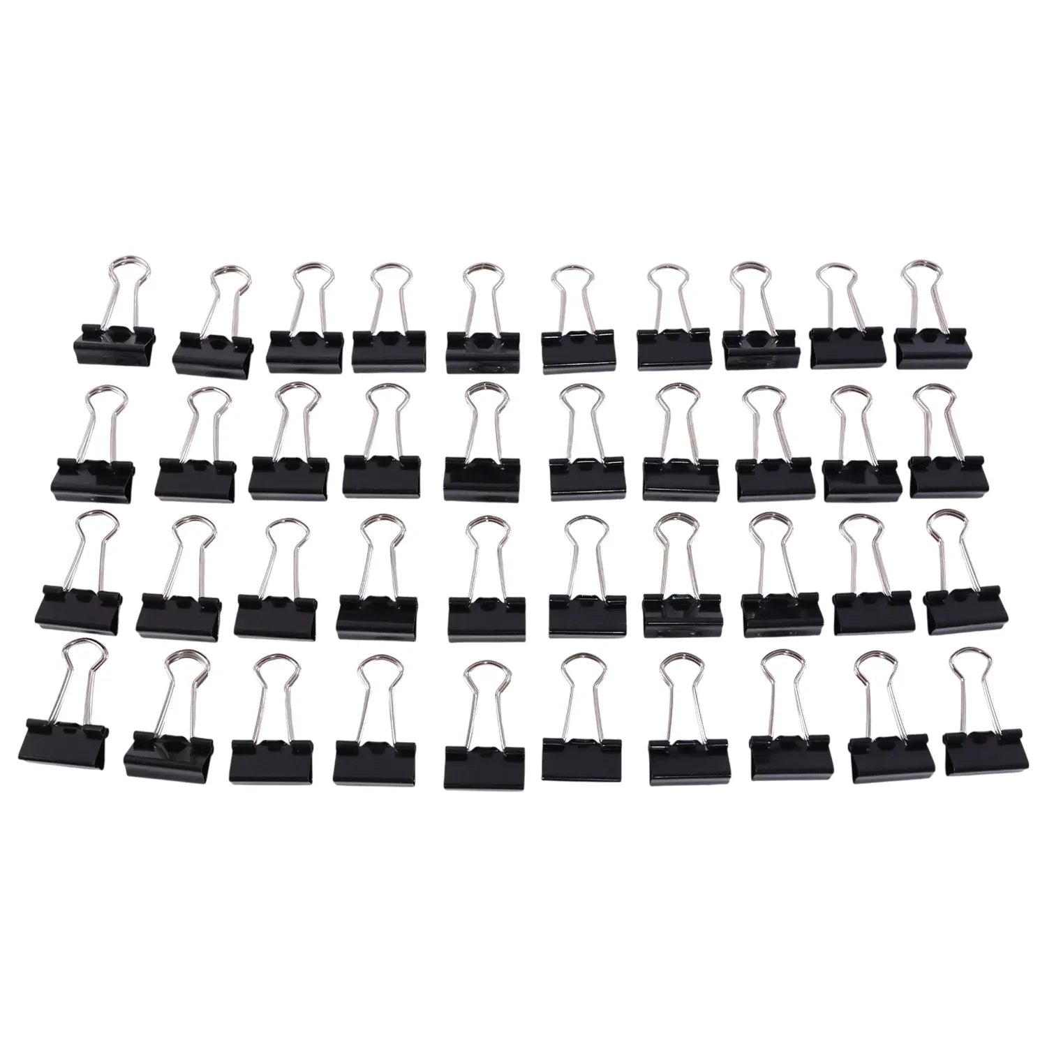 Heavy-duty Black Binder Clips Set (19 Mm 40 Pc) - Zidbik