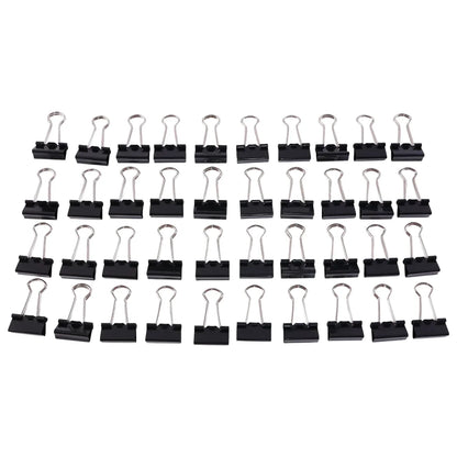 Heavy-duty Black Binder Clips Set (19 Mm 40 Pc) - Zidbik