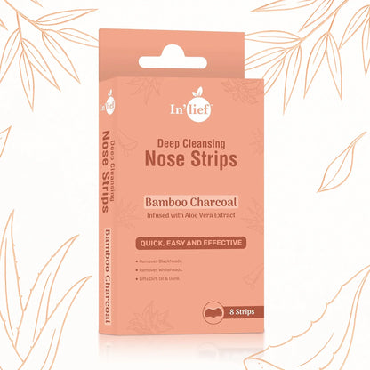 Inlief Bamboo Charcoal Deep Cleansing Nose (8 Strips) - Zidbik