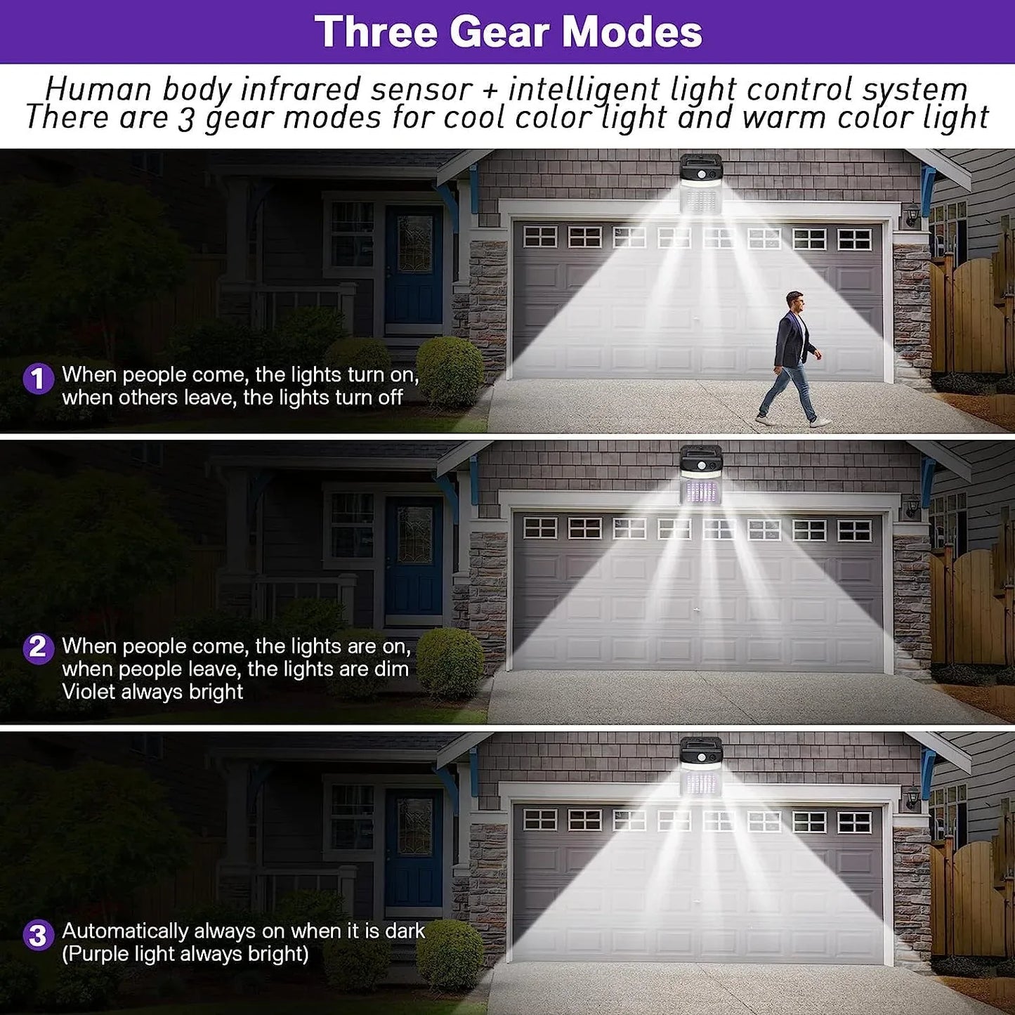 Bug Zapper Outdoor 2 In 1 Solar Mosquito Zapper Lamps (1 Pc) - Zidbik