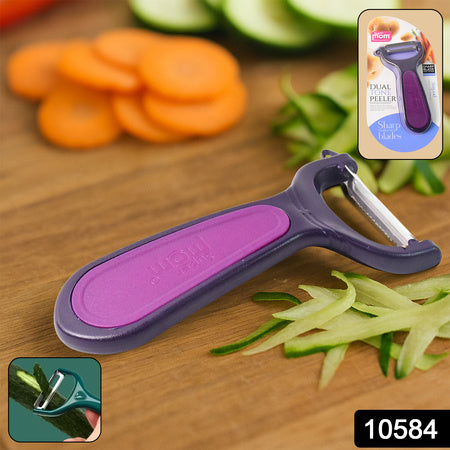 Supermom Dual Tone Peeler With Ultra Sharp Stainless Steel Blade (1 Pc) - Zidbik