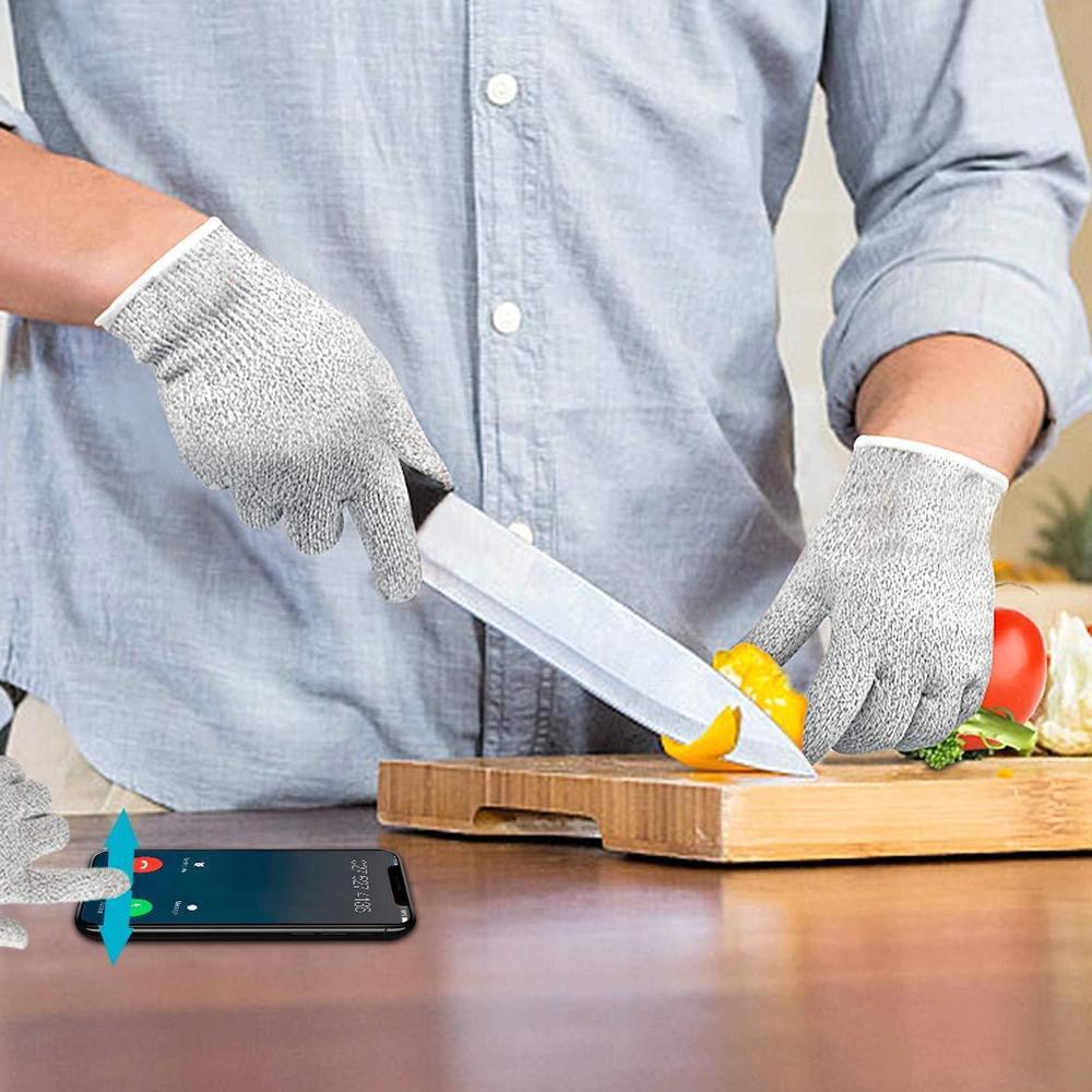 0677 Anti Cutting Resistant Hand Safety Cut-proof Protection Gloves  (Multicolour) - Zidbik