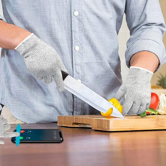 0677 Anti Cutting Resistant Hand Safety Cut-proof Protection Gloves  (Multicolour) - Zidbik