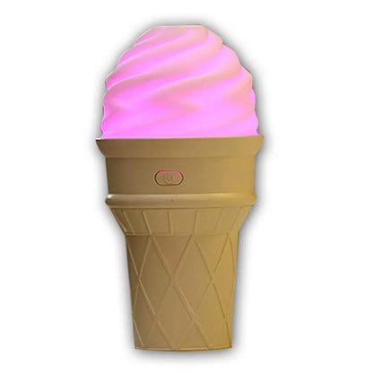 0396 Ice Cream Design Led Humidifier For Freshening Air Fragrance (Multicoloured) - Zidbik