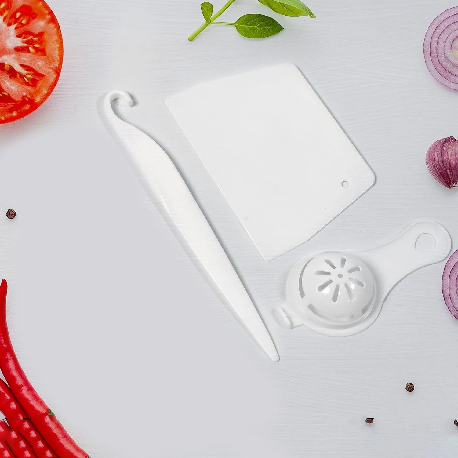 5358a  Cake Making And Decorating Tools Combo Suitable For Kitchen Home And Bakery ( 3pc Set ) - Zidbik