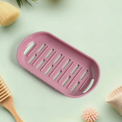 Multipurpose Plastic Soap Dish With Transparent Dust-proof Lid Sabudani (1 Pc) - Zidbik