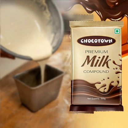 Chocotown Premium Milk Compound Slab (500 Gm) - Zidbik
