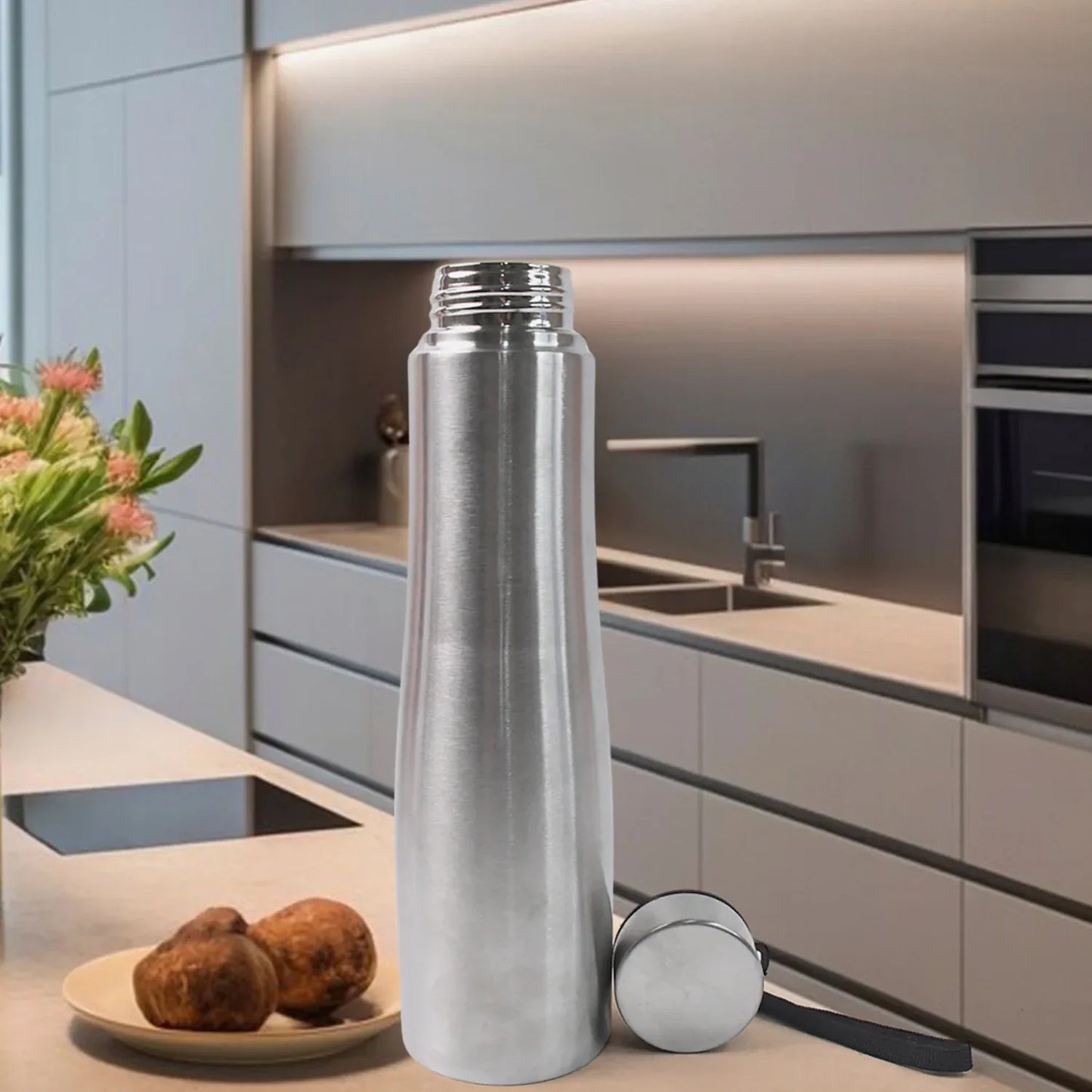 Stainless Steel Double Wall Vacuum-insulated Drink Water Bottle (1000 Ml) - Zidbik