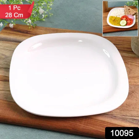 Premium Square Dinner Plate (28 Cm 1 Pc) - Zidbik