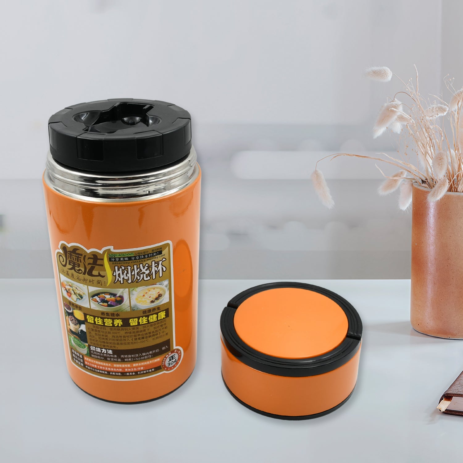 12771 Stainless Steel Water Bottle With Foldable Spoon  Handle Easy To Carry Leak Proof Rust Proof Hot  Cold Drinks Gym Sipper Bpa Free Food Grade Quality Steel Fridge Bottle For Office  Gym  School (1000 Ml) - Zidbik