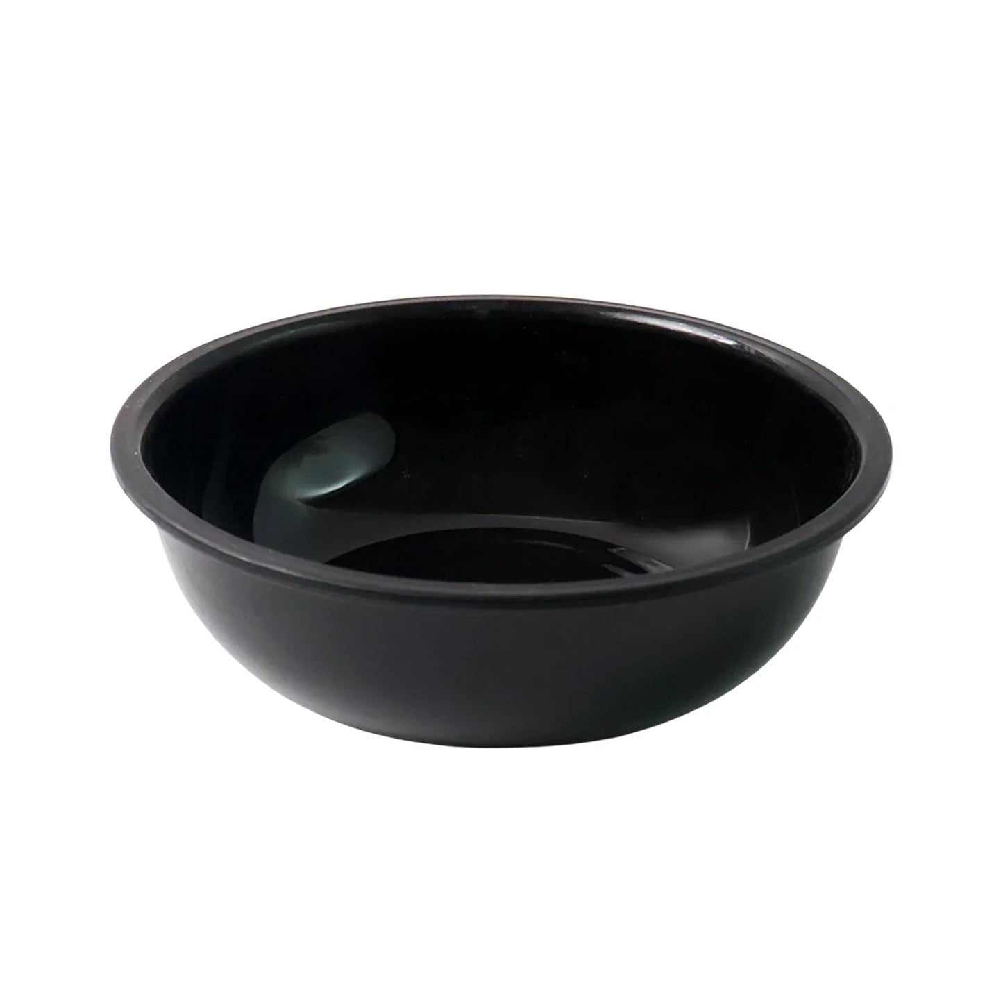 Plastic 6 Inch Black Round Deep Serving Bowl (1 Pc) - Zidbik