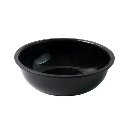 Plastic 6 Inch Black Round Deep Serving Bowl (1 Pc) - Zidbik