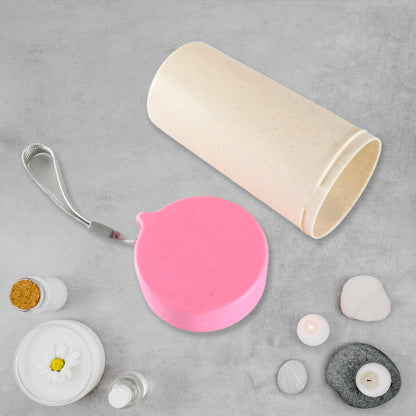 12683 Travel Coffee Cup Portable Water Bottle Wheat Straw Coffee Tea Mug Coffee Mug With Lids For Coffee Tea (300 Ml Approx) - Zidbik