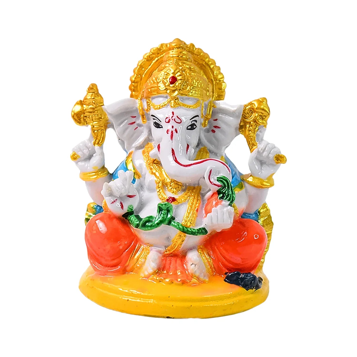 Lord Ganesha Idol Ganpati Statue Ganpatii Bappa Showpiece For Gifts (1 Pc) - Zidbik