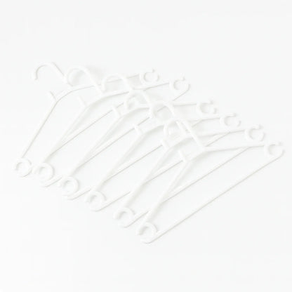 Plastic Clothes Hangers Set Of 6 - Zidbik