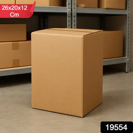 Heavy-duty Brown Box For Product Packing (26x20x12 Cm 1 Pc) - Zidbik