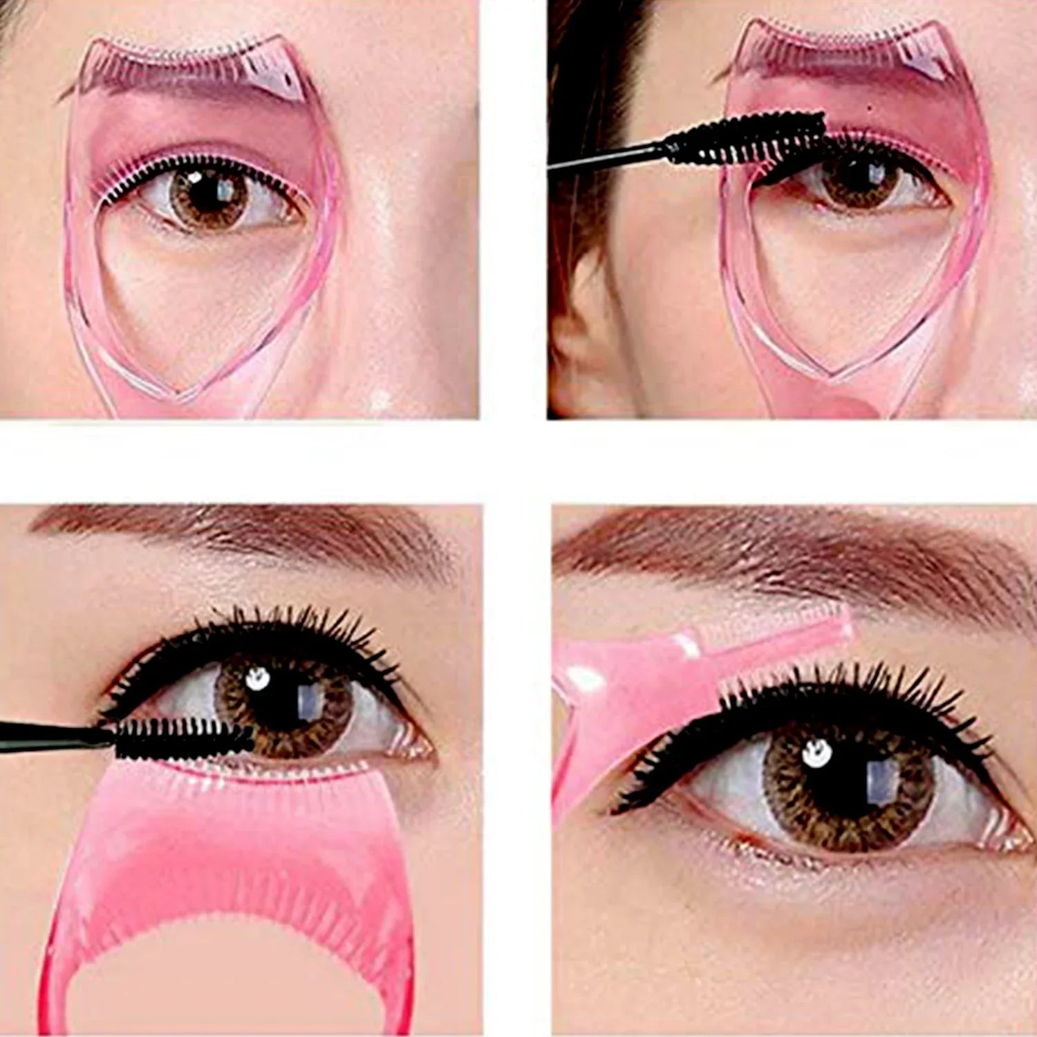 0382 3 In 1 Plastic Makeup Cosmetic Eyelash Tool Lash Mascara Applicator Eyelashes Guide Eyelashes Brush Curler Comb Eye Makeup Tool Female Supply (1 Pc) - Zidbik