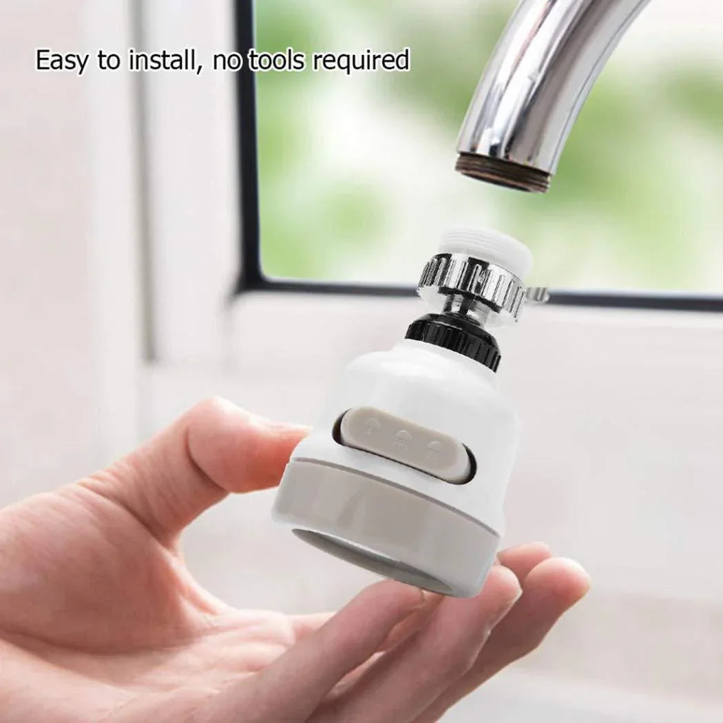 1589 Rotatable Splash Proof 3 Modes Water Saving Nozzle Filter Faucet Sprayer - Zidbik