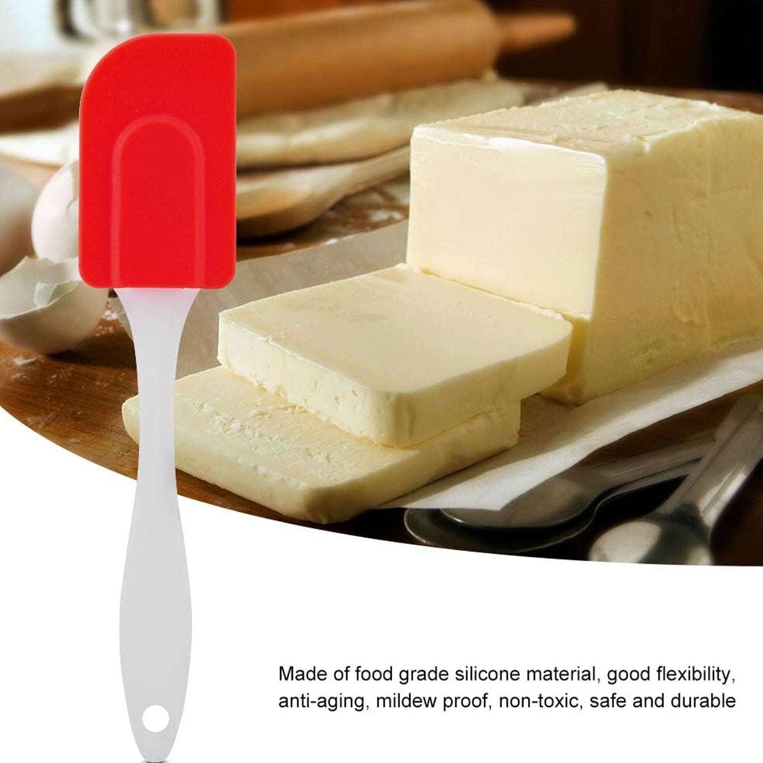 Silicone Cooking Spatula For Baking (1 Pc  18 Cm) - Zidbik