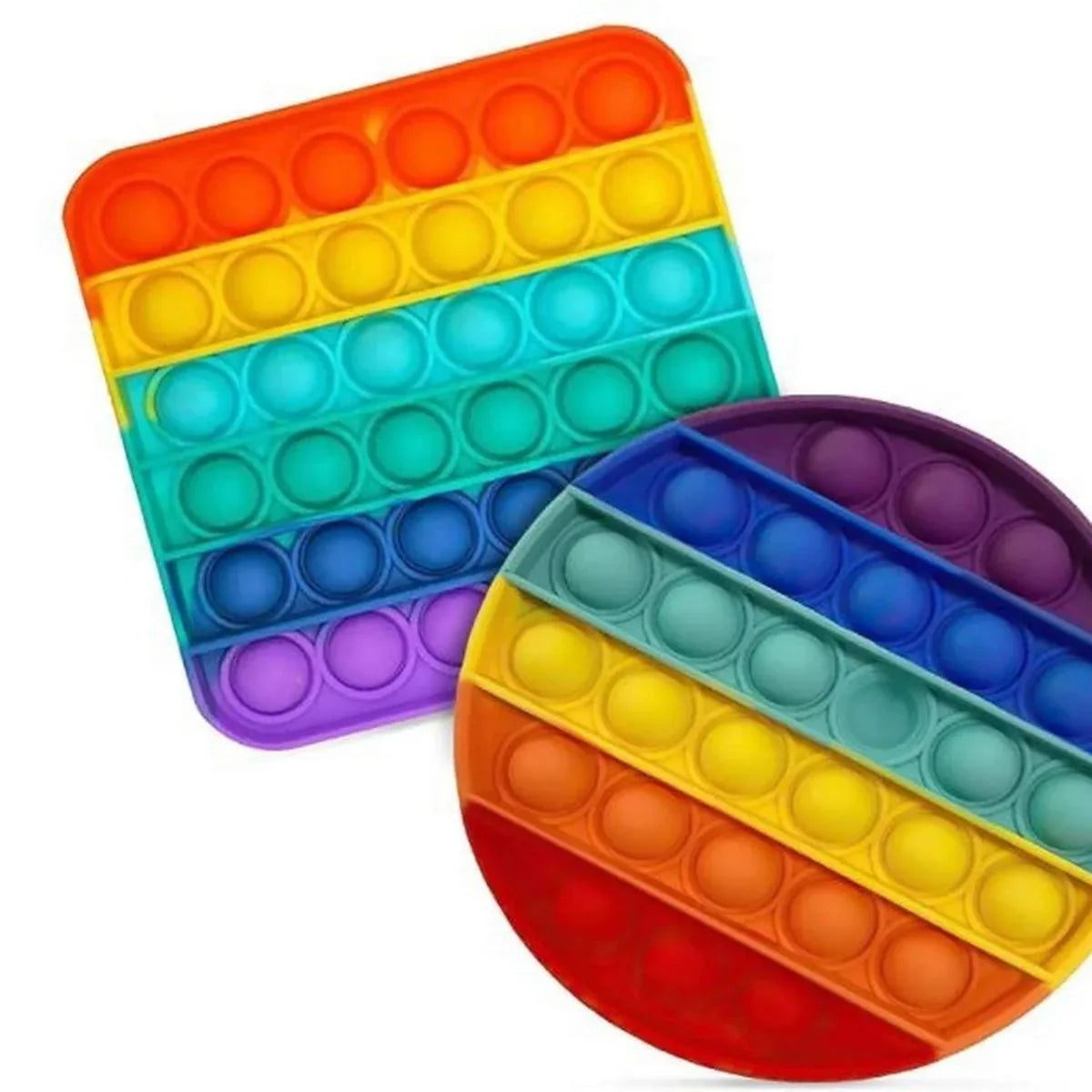 4752 Random Shape Rainbow Colored Fidget (1pc Only) - Zidbik